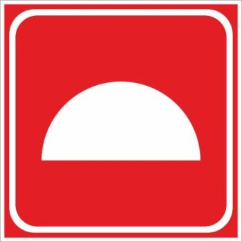   Tűzjelző piktogram (utánvilágító) - 15 cm x 15 cm - műanyag tábla