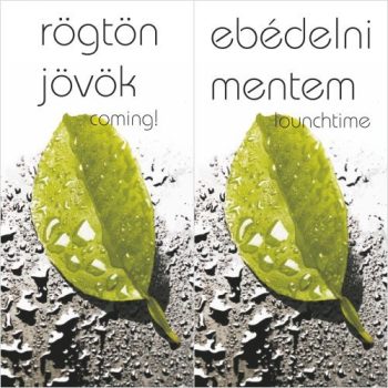 Rögtön jövök-Ebédelni mentem 3 - tábla + damil