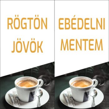 Rögtön jövök-Ebédelni mentem 9 - tábla + damil
