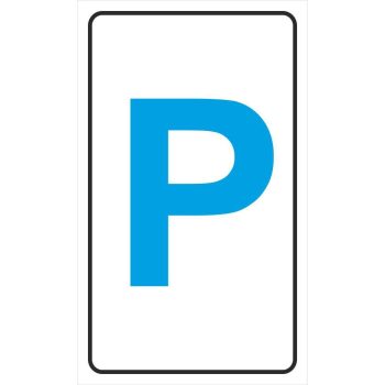 Parkoló  - 25 cm x 15 cm - tábla