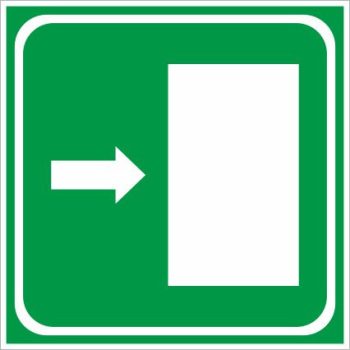 Menekülési útvonal jelzések