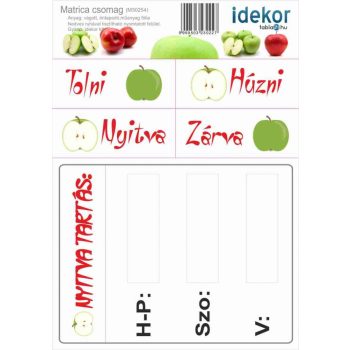 Gazdaságos NYITVA TARTÁS matrica csomag 13