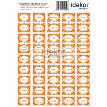 Fűszeres matrica csomag