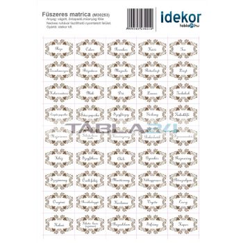 Fűszeres matrica csomag