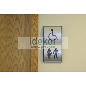 Beltéri falra/ajtóra ragaszható információs táblák