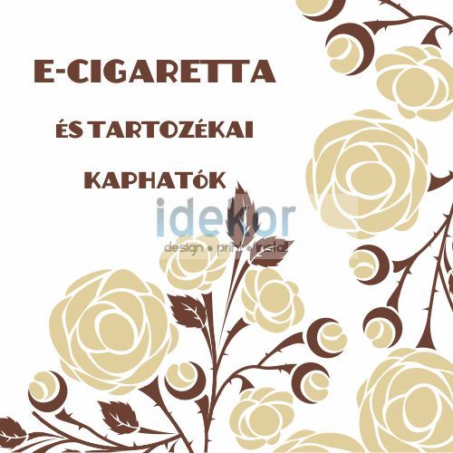 Kreatív Nemzeti Dohány kirakat matrica 14 (e-cigaretta)