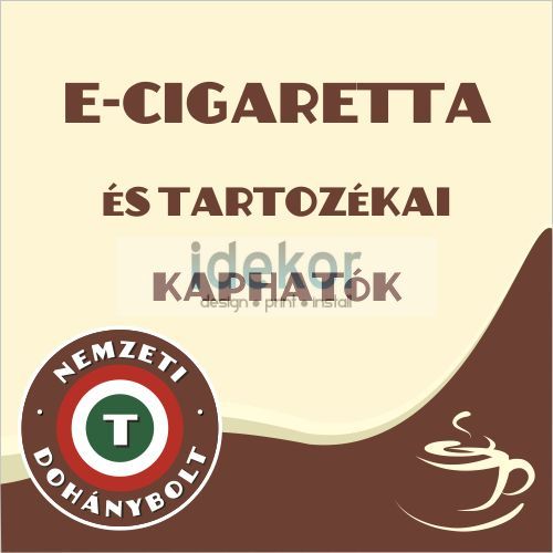 Nemzeti Dohánybolt e-cigaretta kapható