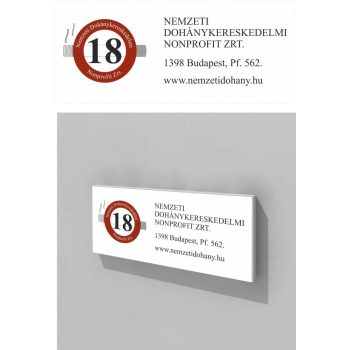 Nemzeti Dohánybolt dohányzós kistábla