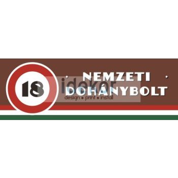 Nemzeti Dohánybolt világító doboz 141 654 Ft+ Áfa áron - Méret: 200 x 50 cm 