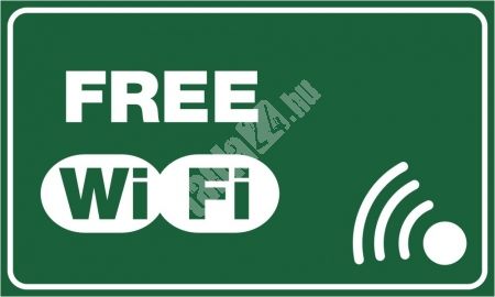 Választható színű "Free WiFi" légkamrás tábla