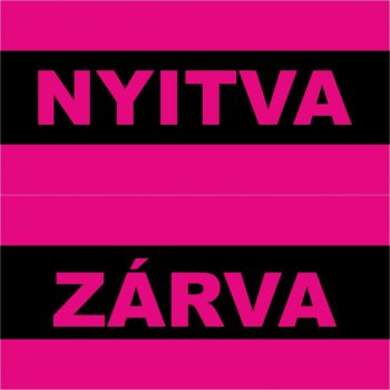 Választható színű Nyitva-zárva5