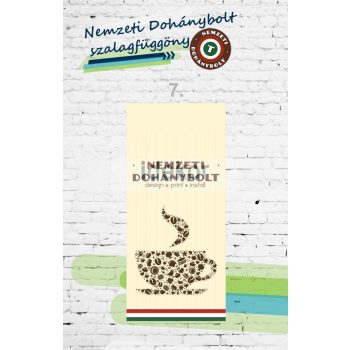 Nemzeti Dohánybolt szalagfüggöny ajtóra 7.