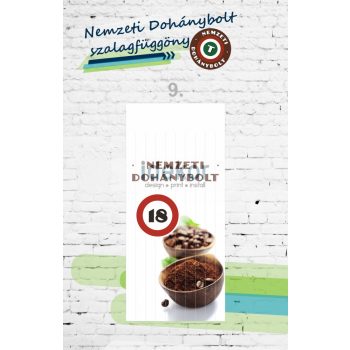 Nemzeti Dohánybolt szalagfüggöny ajtóra 9.