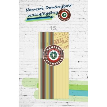 Nemzeti Dohánybolt szalagfüggöny ajtóra 15.