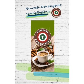Nemzeti Dohánybolt szalagfüggöny ajtóra 20.