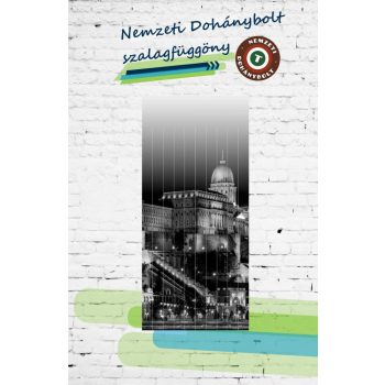 Nemzeti Dohánybolt szalagfüggöny ajtóra 22.