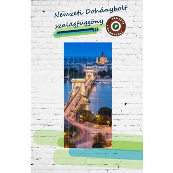 Nemzeti Dohánybolt szalagfüggöny ajtóra 23.