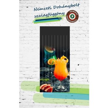 Nemzeti Dohánybolt szalagfüggöny ajtóra 25.